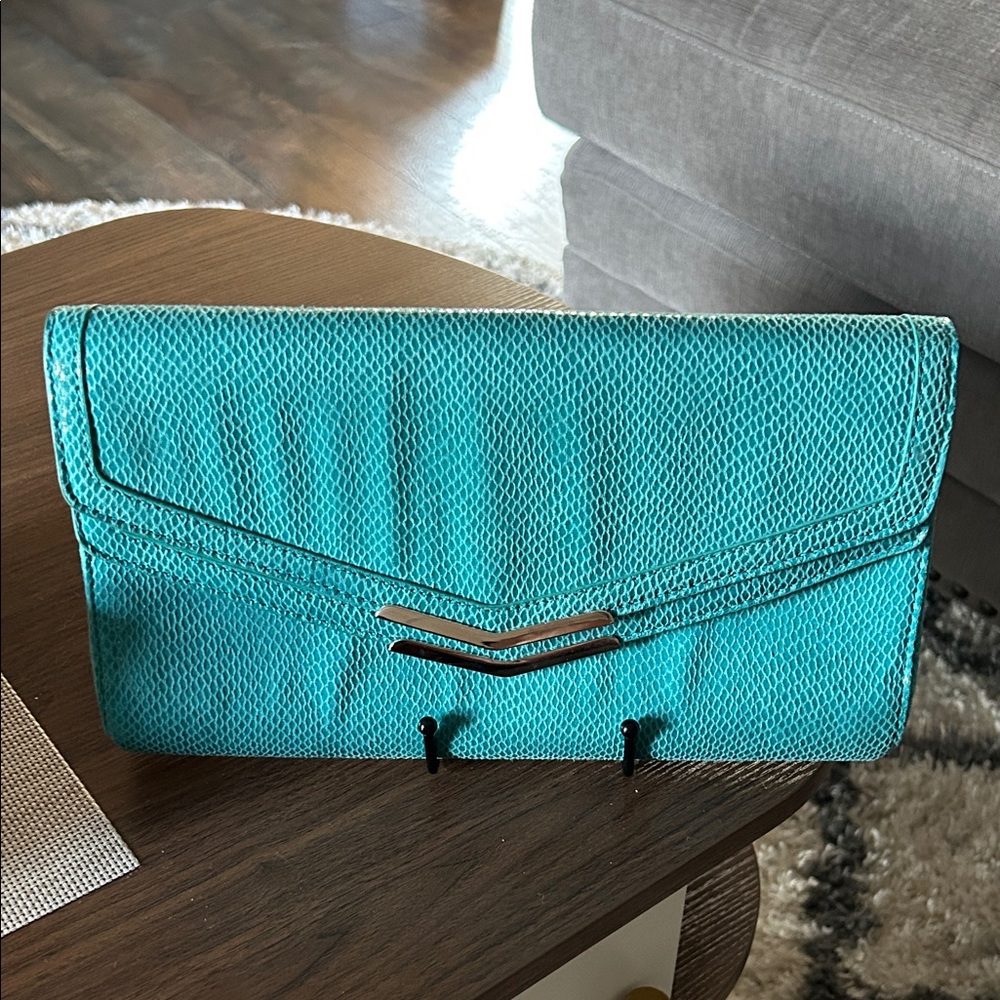 Elegant Turquoise Clutch